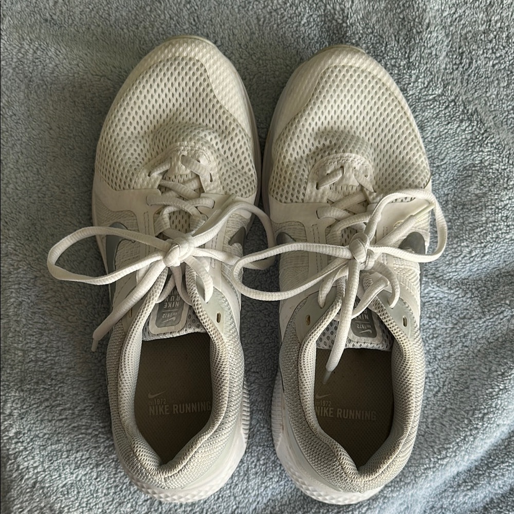 Nike Mesh White Athletic Sneakers